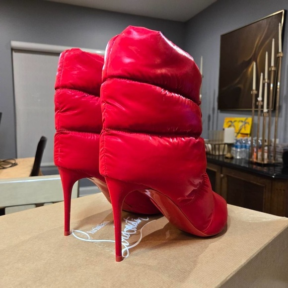 🔥 NEW Christian Louboutin Astro Pointue 85mm Puffer Booties Size 41 - Picture 6 of 14